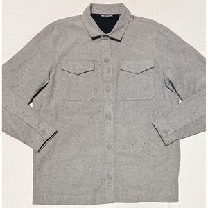 TRAVIS MATHEW Hudson 2 - Men's Gray Lined Golf Shirt Jacket Shacket - Size Large